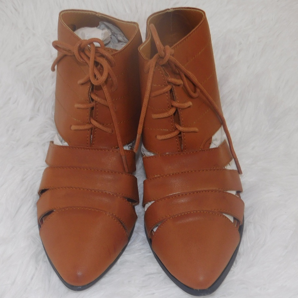 ❤️trendy boho chic booties-tan